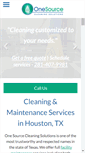 Mobile Screenshot of onesourcecleaninghouston.com