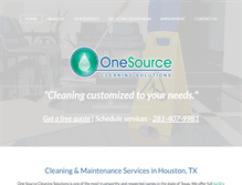 Tablet Screenshot of onesourcecleaninghouston.com